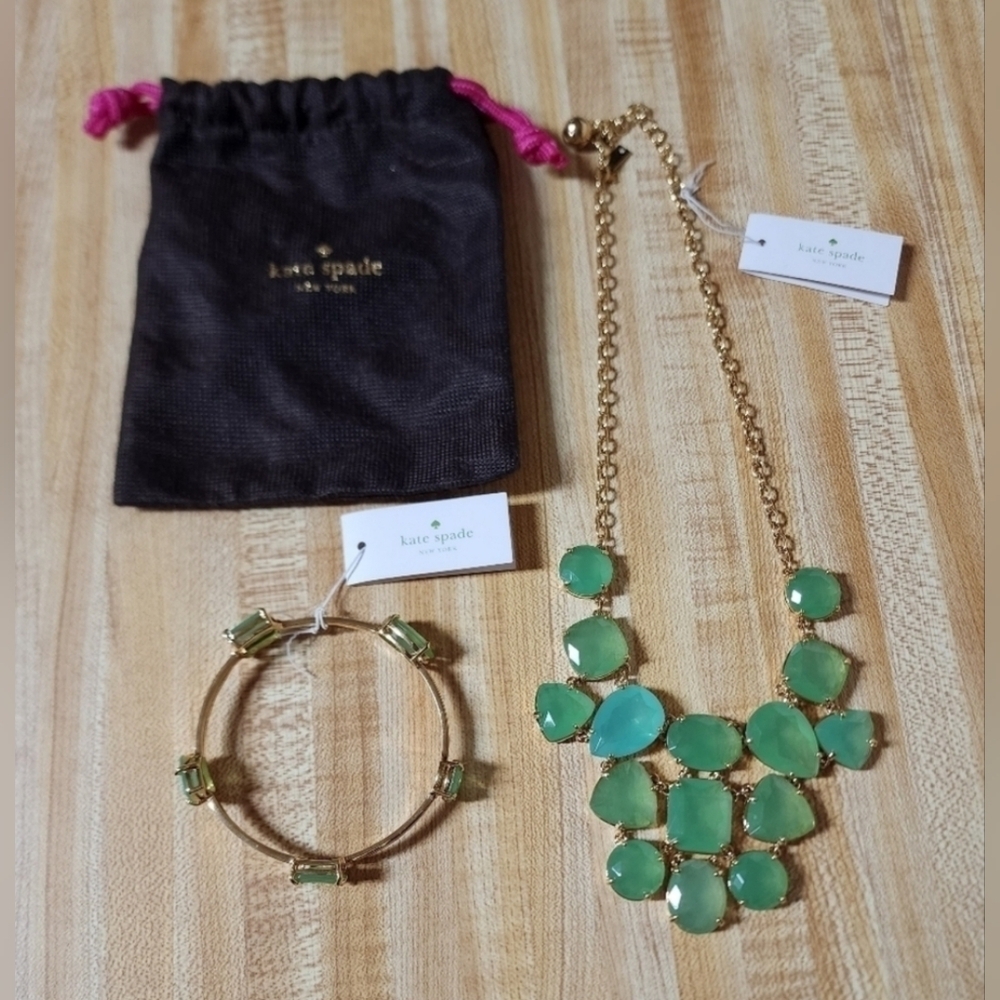 Kate Spade Vegas Jewels Beryl Necklace & Bangle